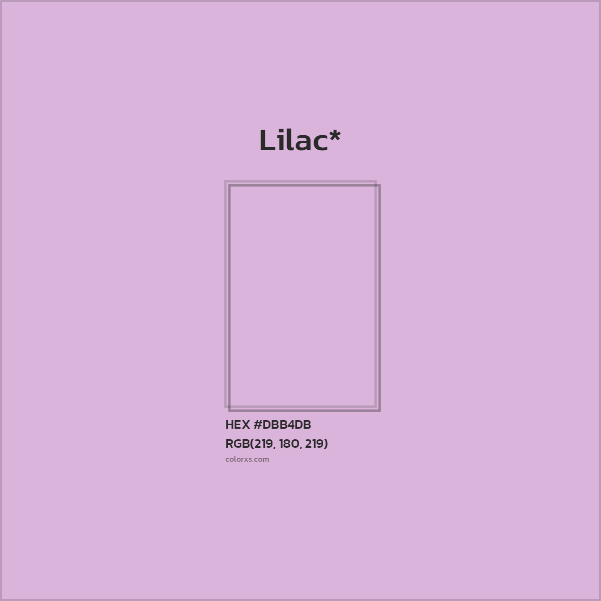 HEX #DBB4DB Color Name, Color Code, Palettes, Similar Paints, Images