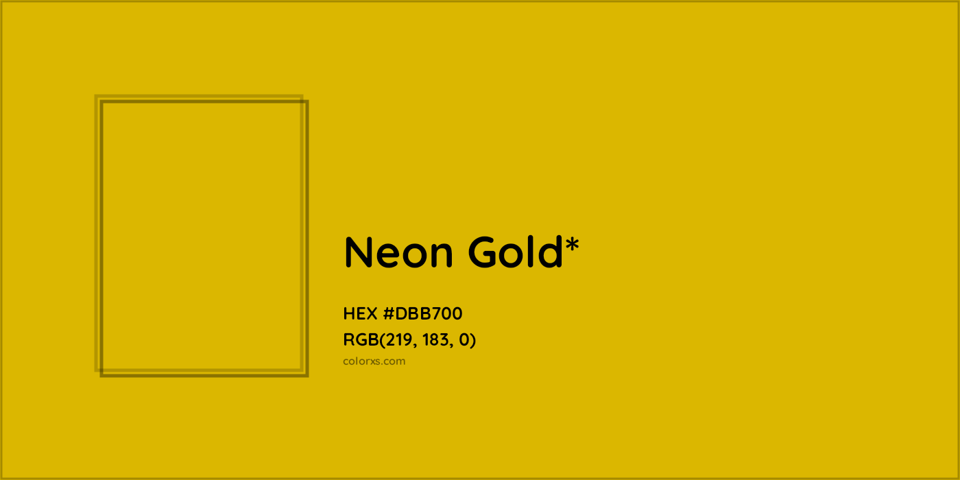 HEX #DBB700 Color Name, Color Code, Palettes, Similar Paints, Images