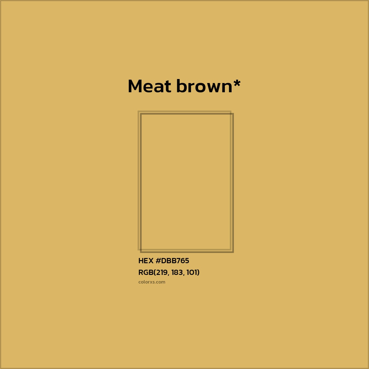 HEX #DBB765 Color Name, Color Code, Palettes, Similar Paints, Images