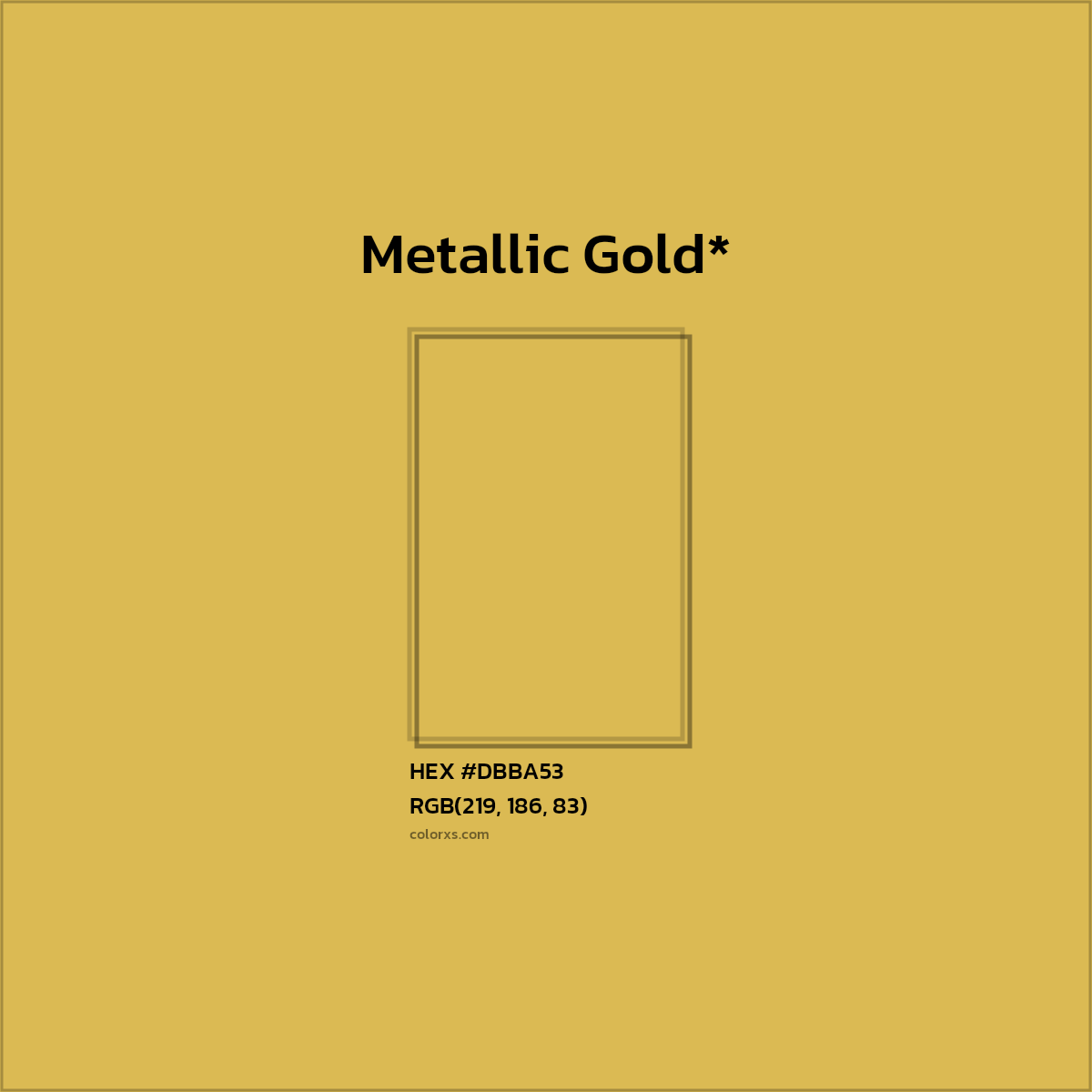 HEX #DBBA53 Color Name, Color Code, Palettes, Similar Paints, Images
