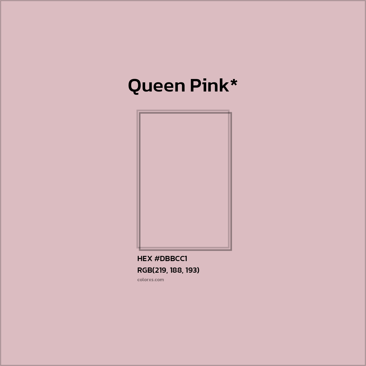 HEX #DBBCC1 Color Name, Color Code, Palettes, Similar Paints, Images