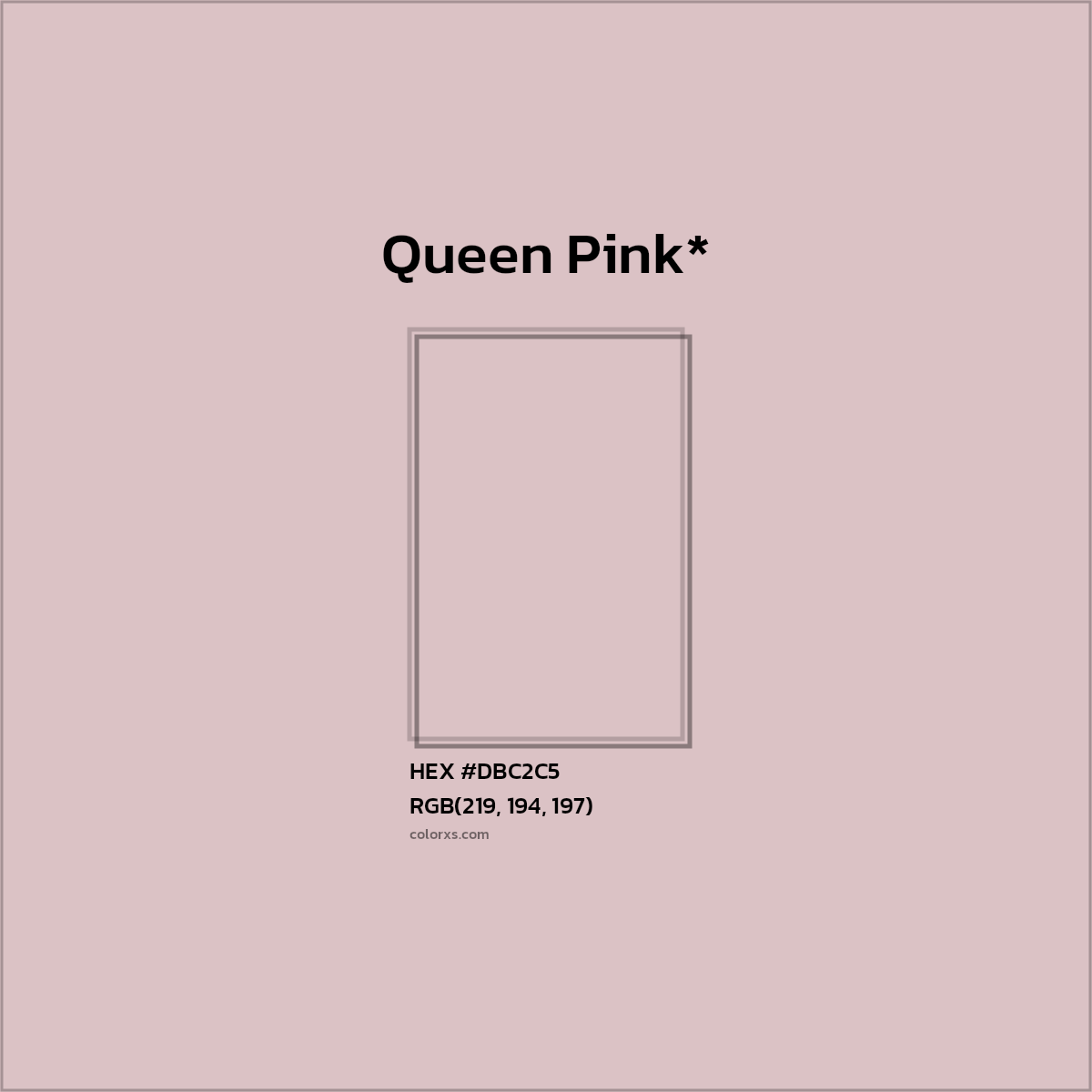 HEX #DBC2C5 Color Name, Color Code, Palettes, Similar Paints, Images