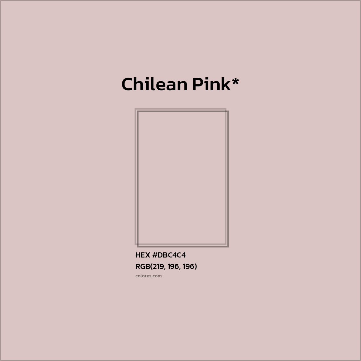 HEX #DBC4C4 Color Name, Color Code, Palettes, Similar Paints, Images