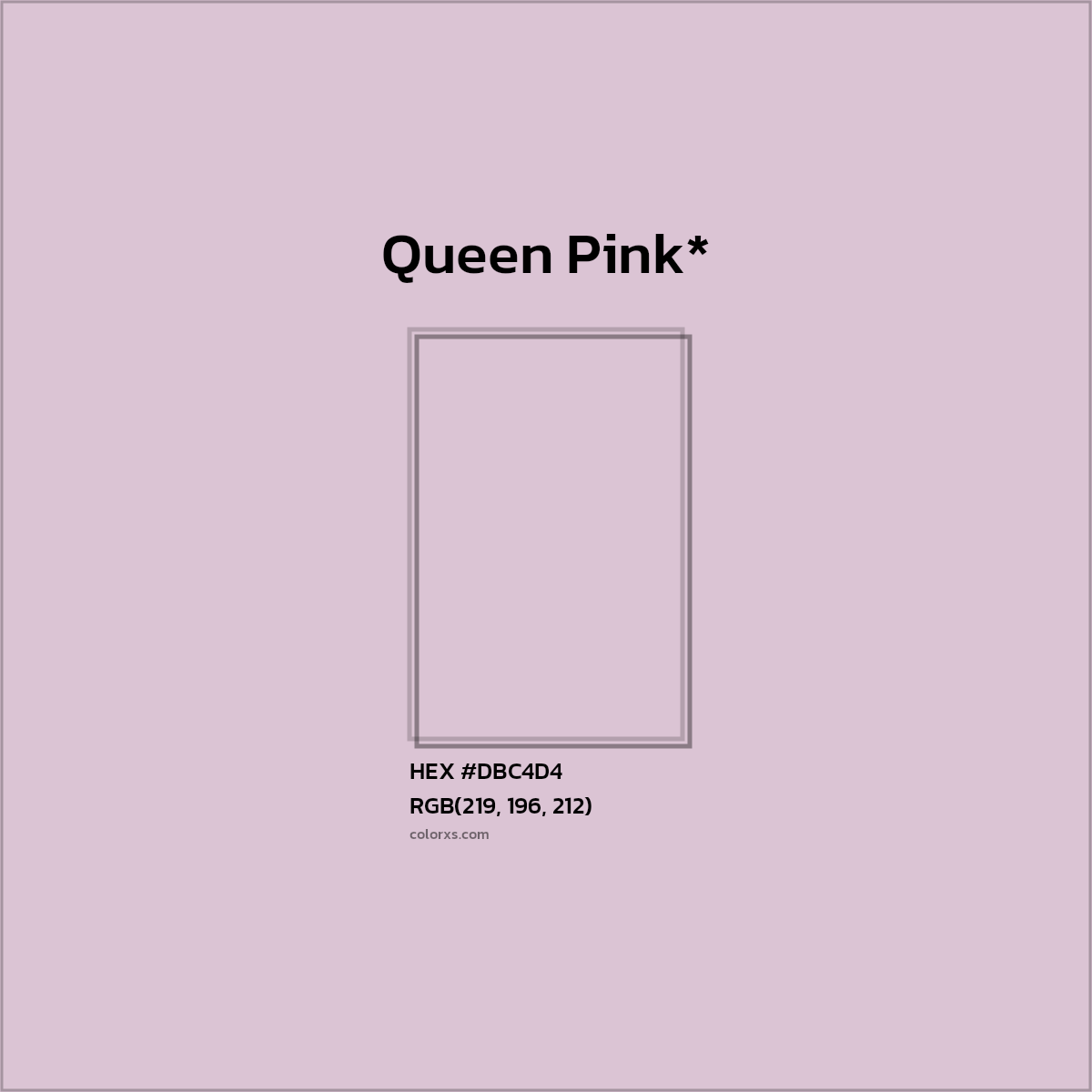HEX #DBC4D4 Color Name, Color Code, Palettes, Similar Paints, Images