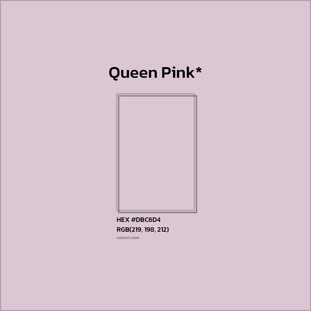 HEX #DBC6D4 Color Name, Color Code, Palettes, Similar Paints, Images