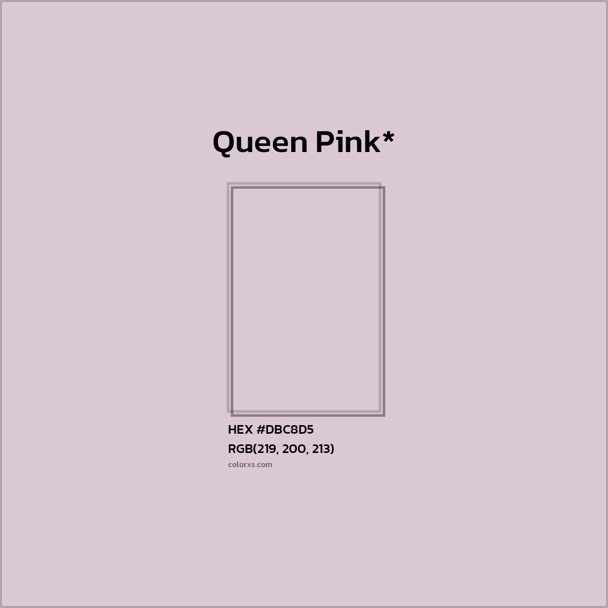 HEX #DBC8D5 Color Name, Color Code, Palettes, Similar Paints, Images