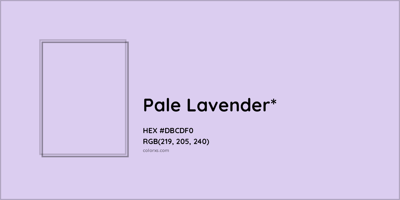 HEX #DBCDF0 Color Name, Color Code, Palettes, Similar Paints, Images