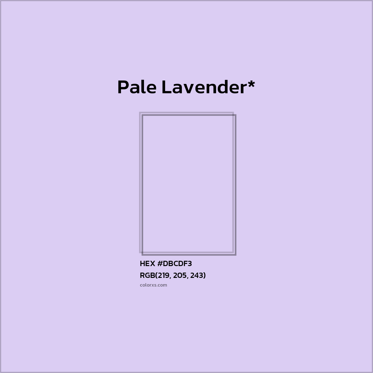 HEX #DBCDF3 Color Name, Color Code, Palettes, Similar Paints, Images