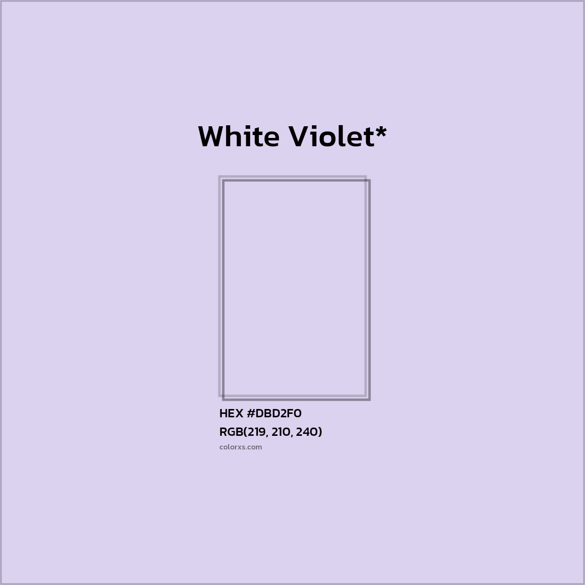 HEX #DBD2F0 Color Name, Color Code, Palettes, Similar Paints, Images