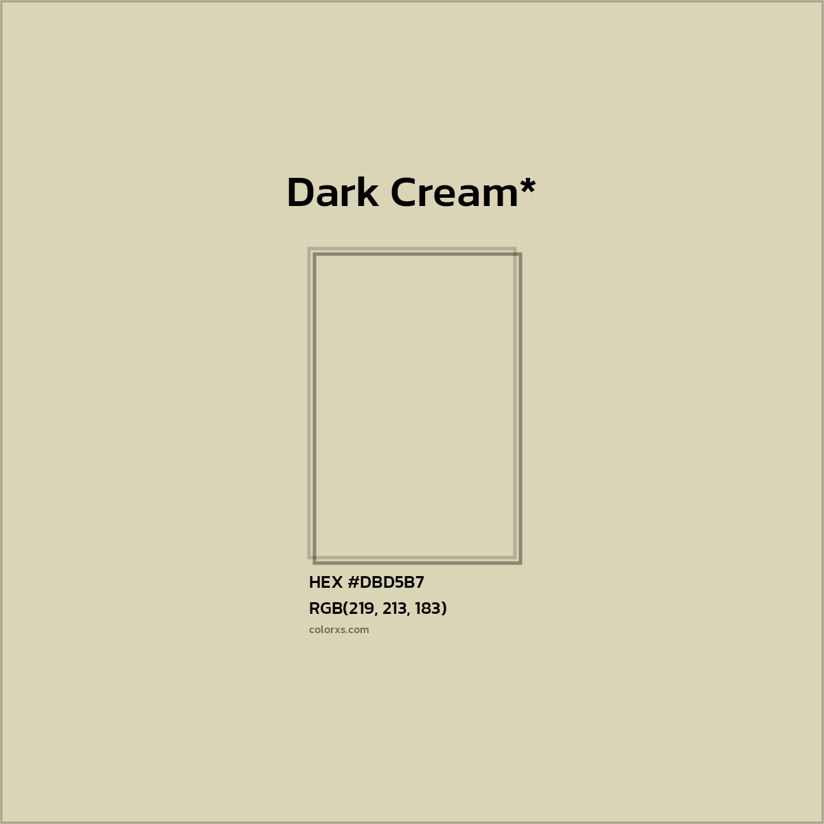 HEX #DBD5B7 Color Name, Color Code, Palettes, Similar Paints, Images