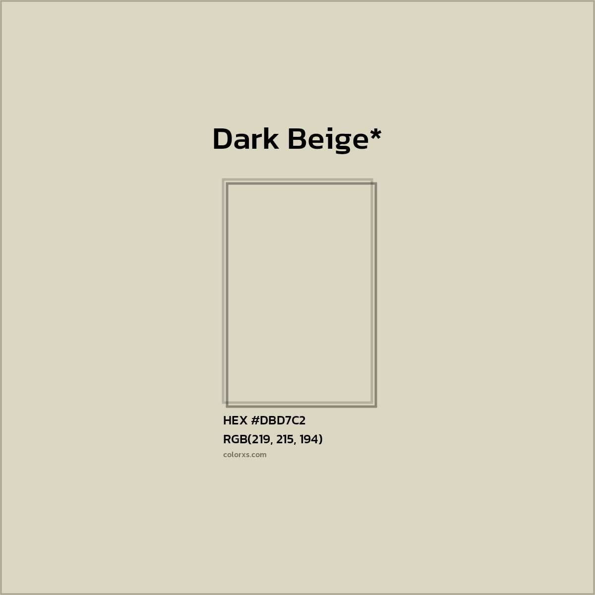 HEX #DBD7C2 Color Name, Color Code, Palettes, Similar Paints, Images