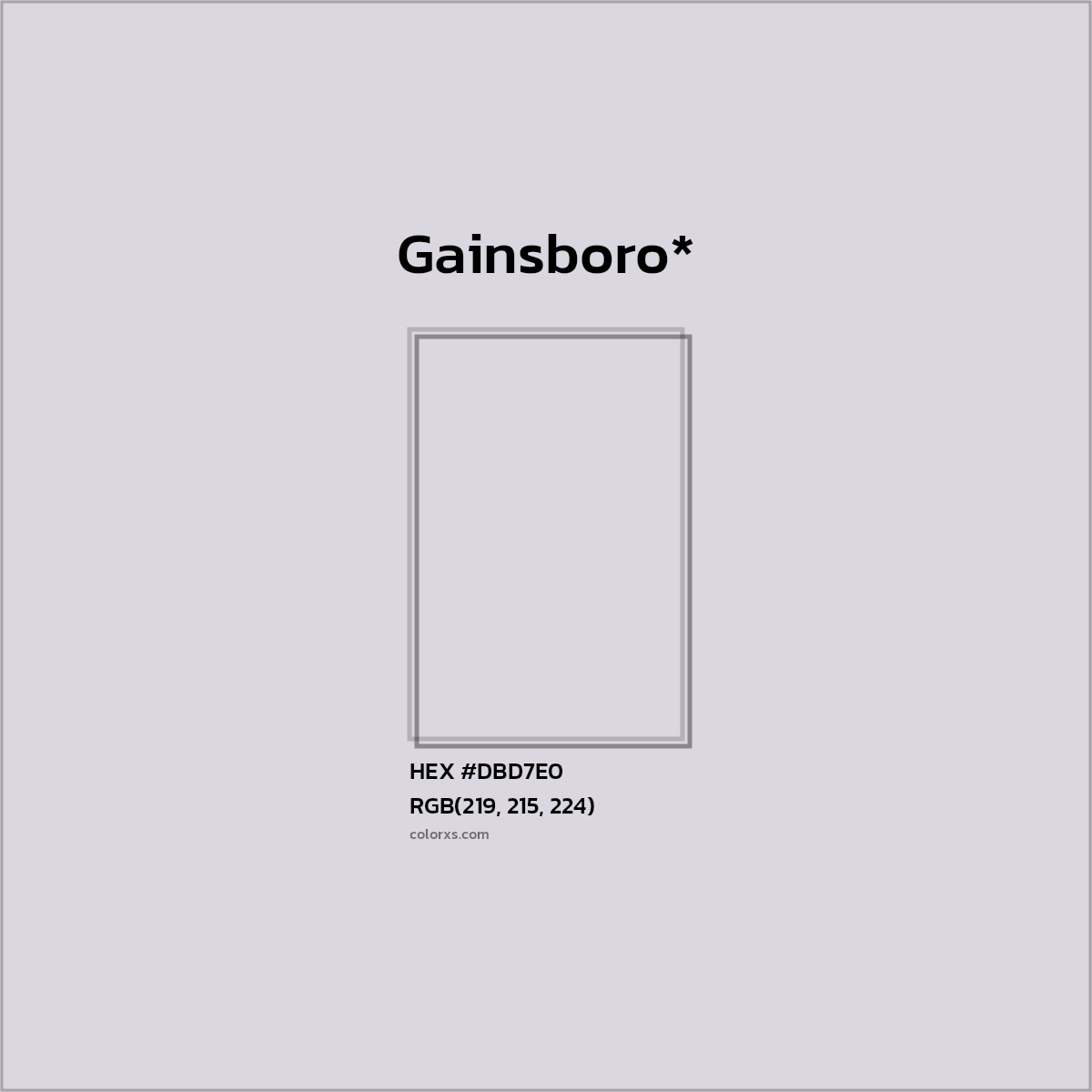 HEX #DBD7E0 Color Name, Color Code, Palettes, Similar Paints, Images