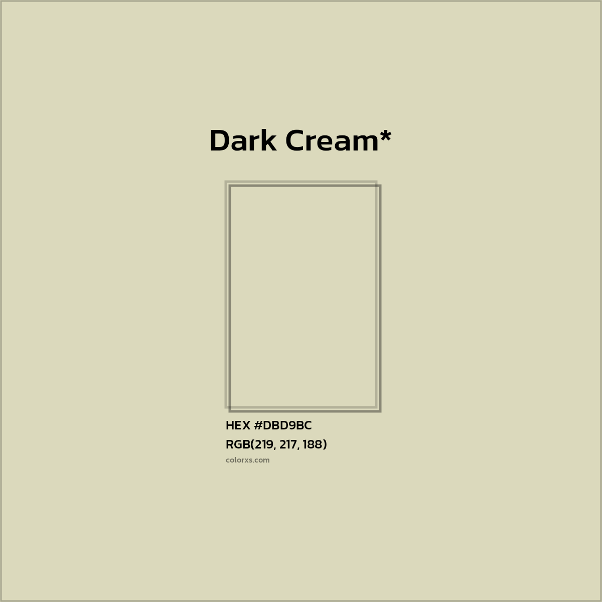 HEX #DBD9BC Color Name, Color Code, Palettes, Similar Paints, Images