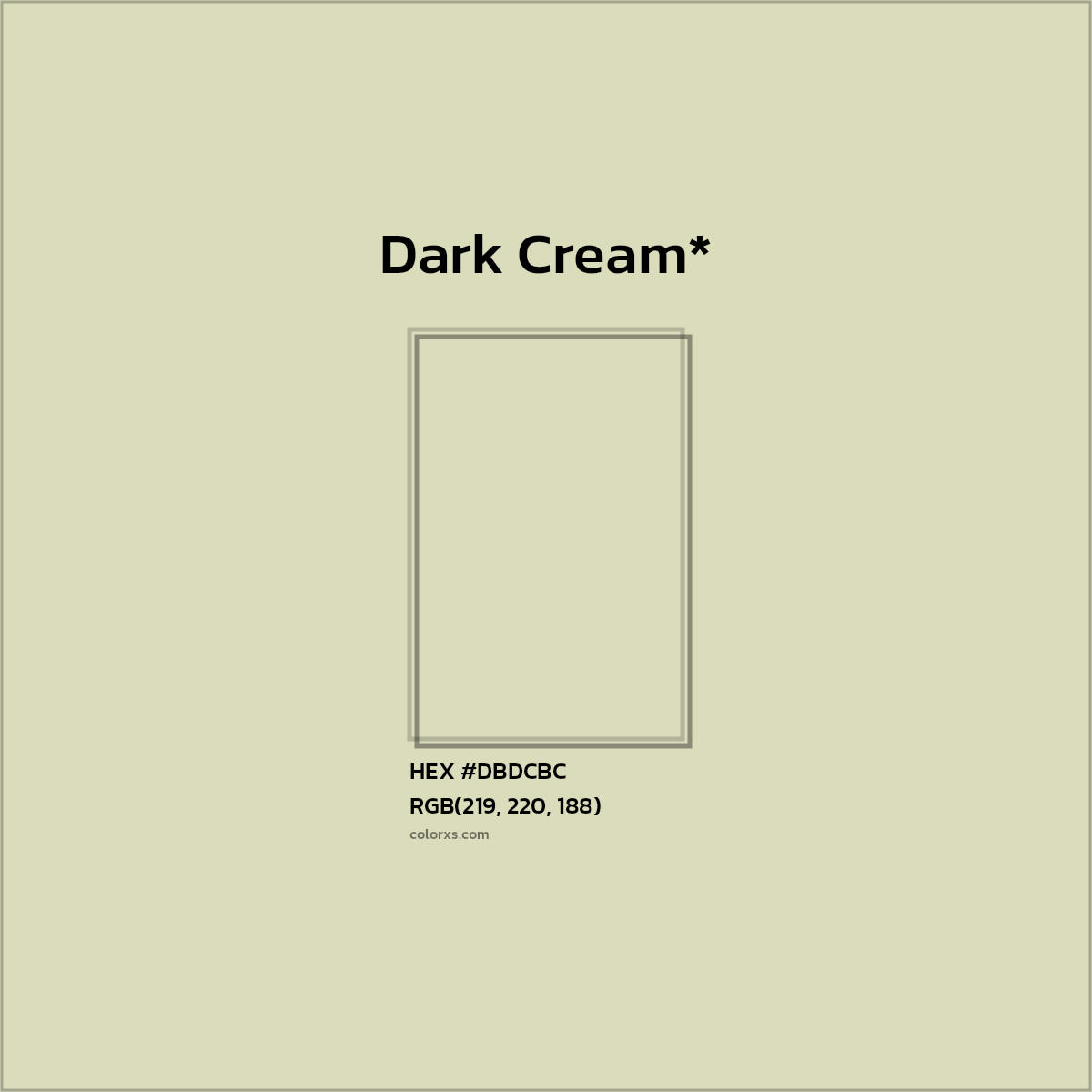 HEX #DBDCBC Color Name, Color Code, Palettes, Similar Paints, Images