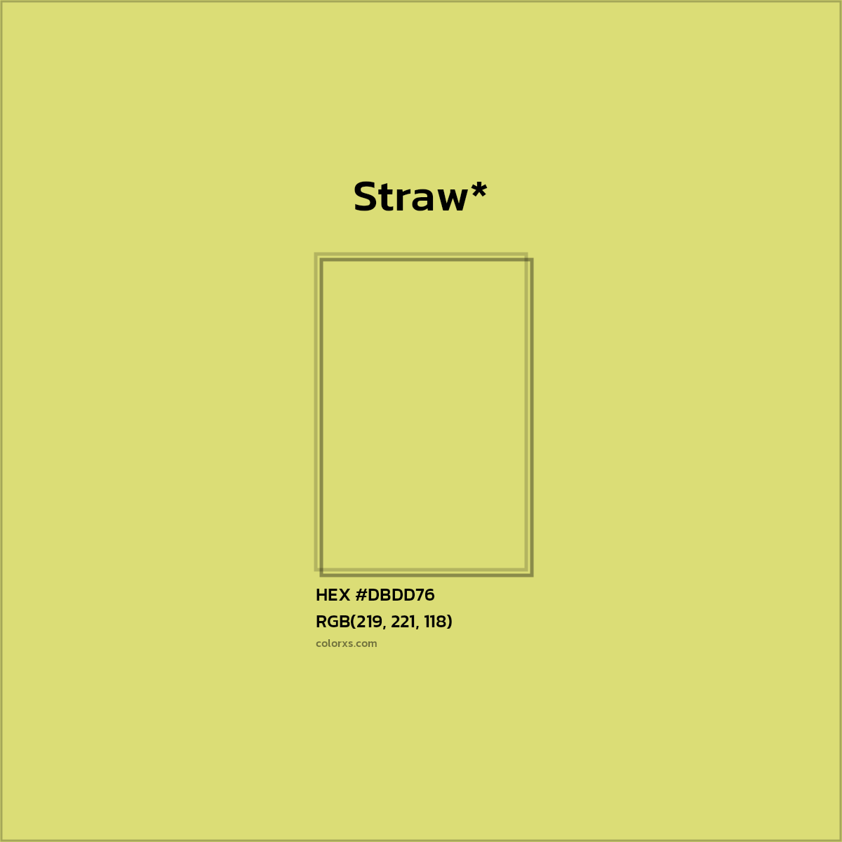 HEX #DBDD76 Color Name, Color Code, Palettes, Similar Paints, Images