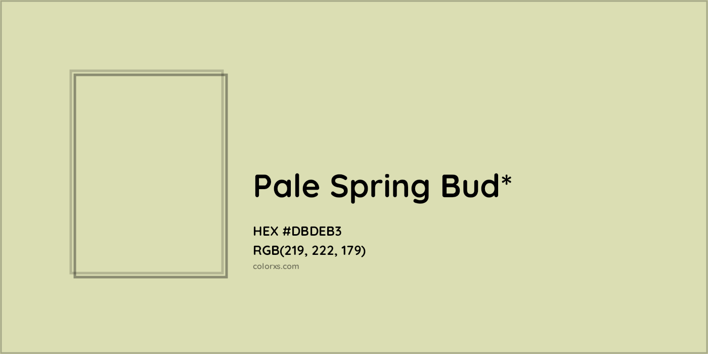 HEX #DBDEB3 Color Name, Color Code, Palettes, Similar Paints, Images