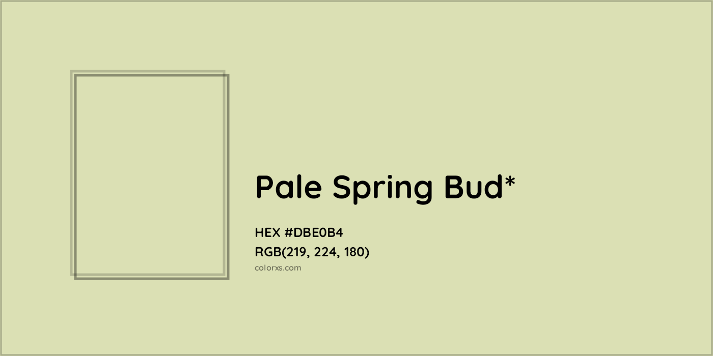 HEX #DBE0B4 Color Name, Color Code, Palettes, Similar Paints, Images