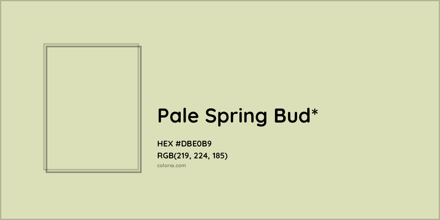 HEX #DBE0B9 Color Name, Color Code, Palettes, Similar Paints, Images
