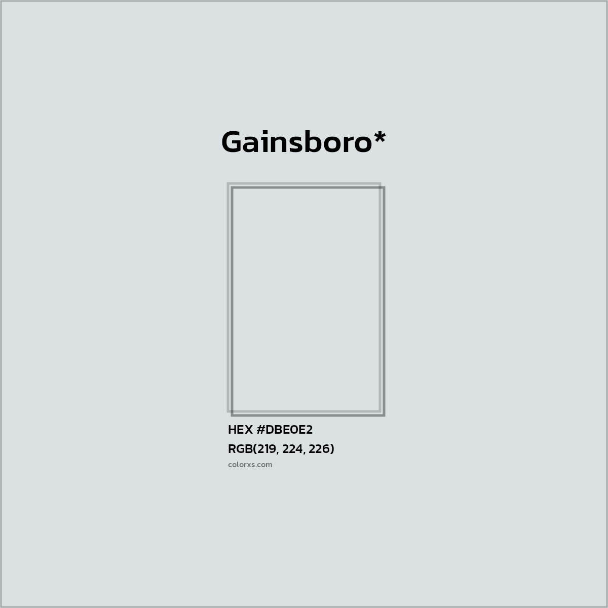 HEX #DBE0E2 Color Name, Color Code, Palettes, Similar Paints, Images