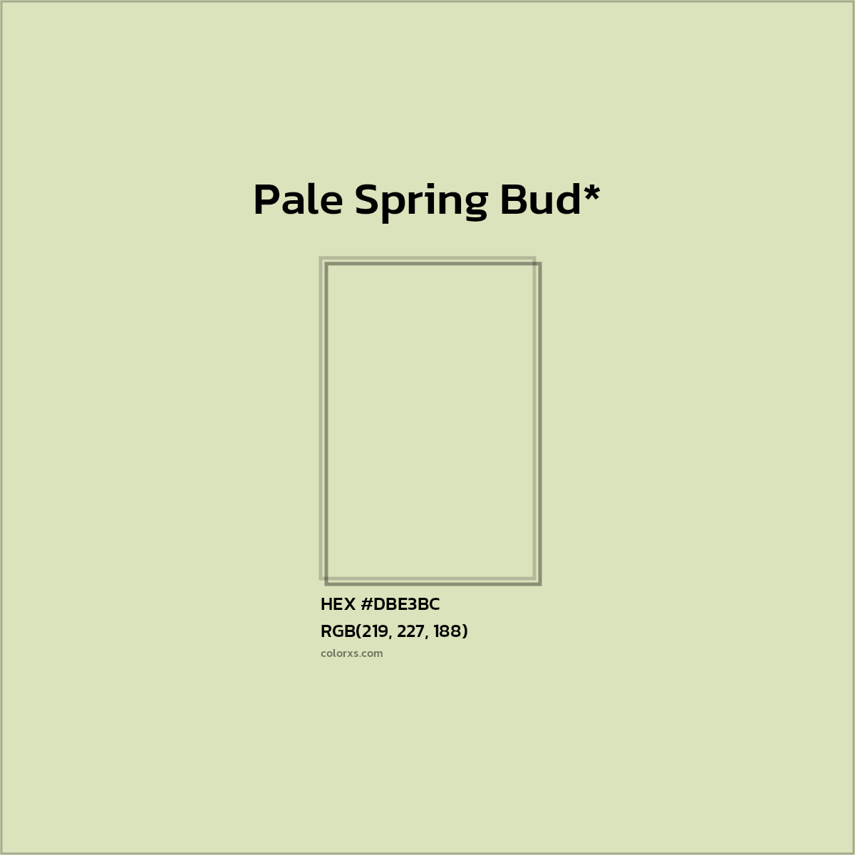 HEX #DBE3BC Color Name, Color Code, Palettes, Similar Paints, Images