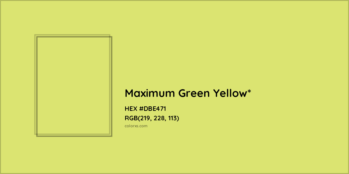 HEX #DBE471 Color Name, Color Code, Palettes, Similar Paints, Images