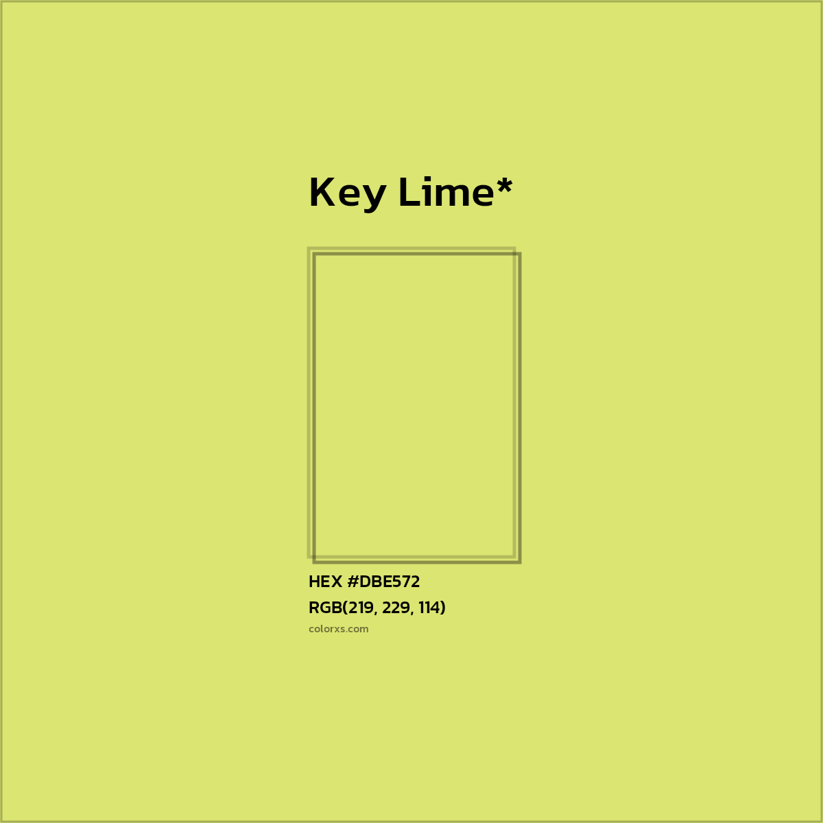HEX #DBE572 Color Name, Color Code, Palettes, Similar Paints, Images