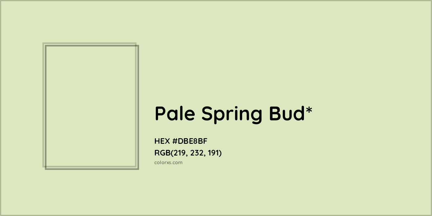 HEX #DBE8BF Color Name, Color Code, Palettes, Similar Paints, Images
