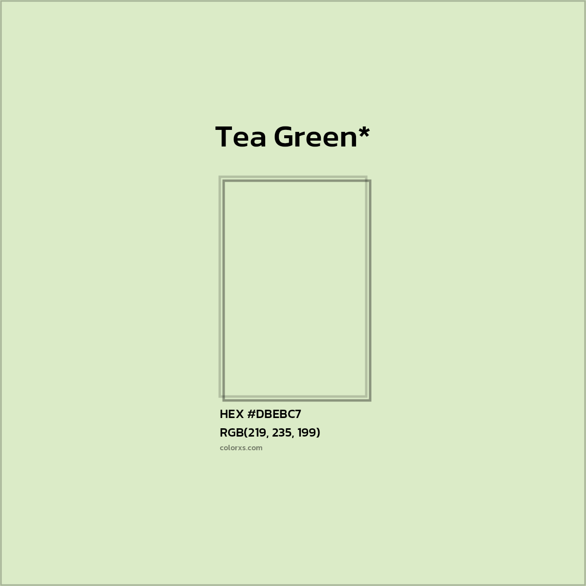 HEX #DBEBC7 Color Name, Color Code, Palettes, Similar Paints, Images