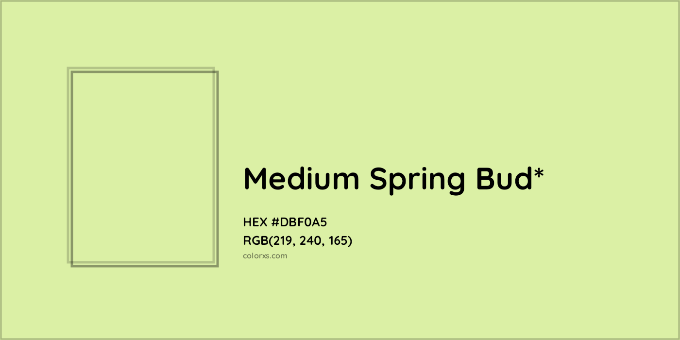 HEX #DBF0A5 Color Name, Color Code, Palettes, Similar Paints, Images