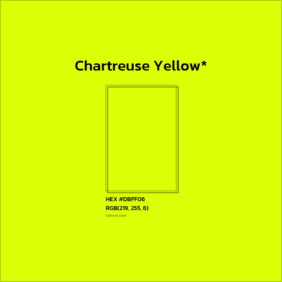 HEX #DBFF06 Color Name, Color Code, Palettes, Similar Paints, Images