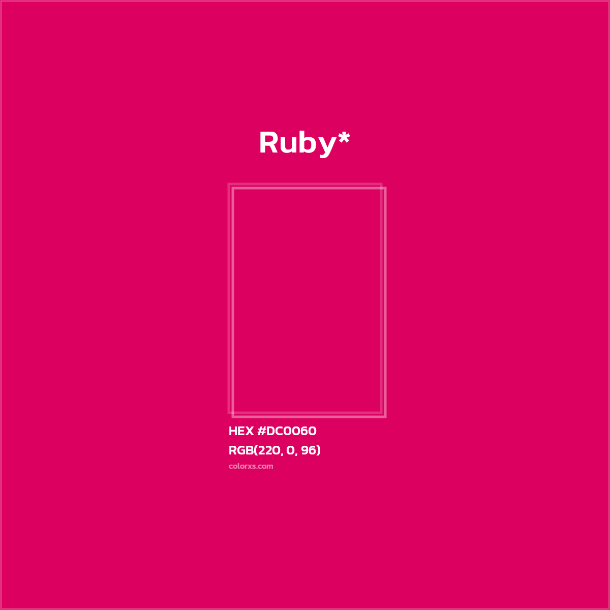 HEX #DC0060 Color Name, Color Code, Palettes, Similar Paints, Images
