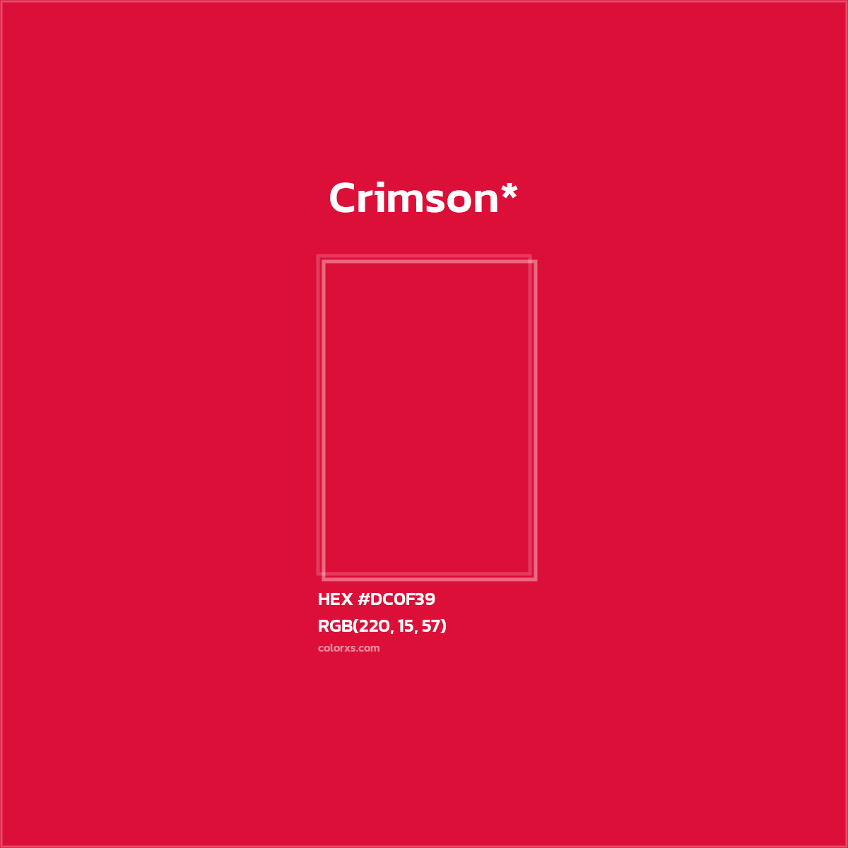 HEX #DC0F39 Color Name, Color Code, Palettes, Similar Paints, Images