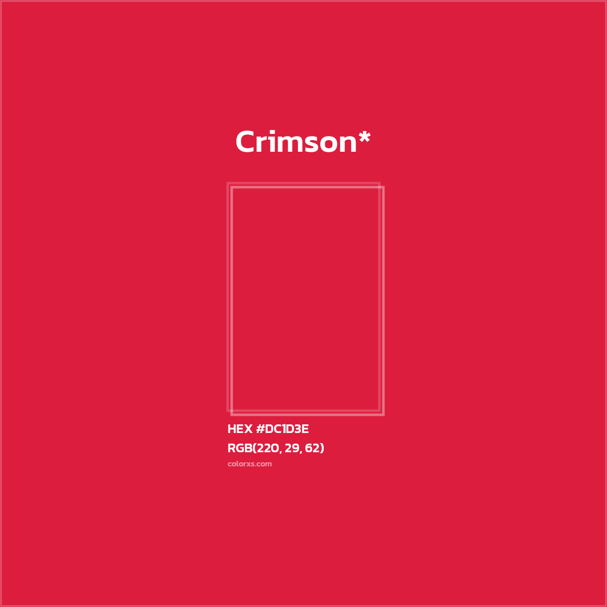 HEX #DC1D3E Color Name, Color Code, Palettes, Similar Paints, Images