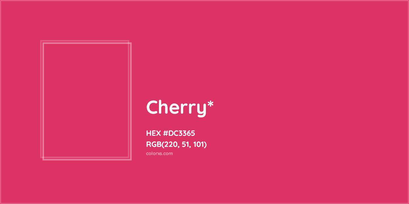 HEX #DC3365 Color Name, Color Code, Palettes, Similar Paints, Images