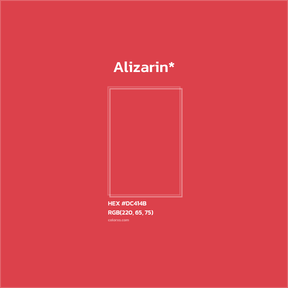 HEX #DC414B Color Name, Color Code, Palettes, Similar Paints, Images