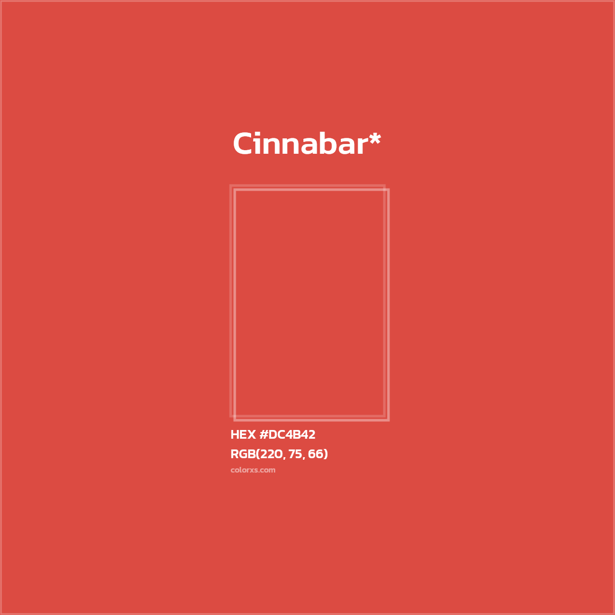 HEX #DC4B42 Color Name, Color Code, Palettes, Similar Paints, Images