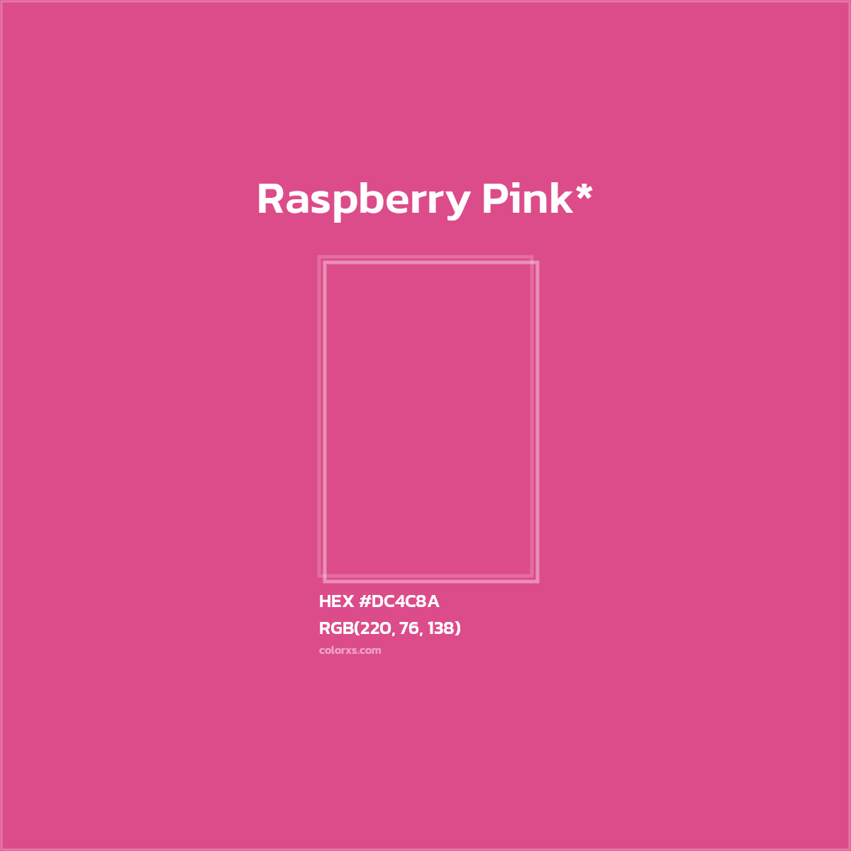 HEX #DC4C8A Color Name, Color Code, Palettes, Similar Paints, Images