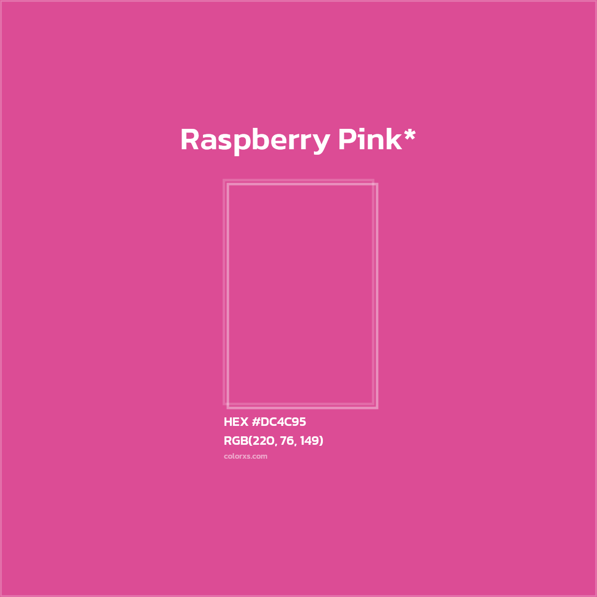 HEX #DC4C95 Color Name, Color Code, Palettes, Similar Paints, Images