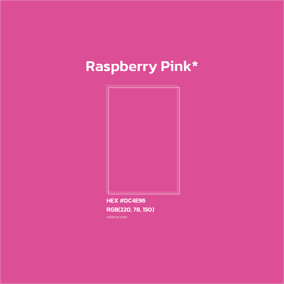 HEX #DC4E96 Color Name, Color Code, Palettes, Similar Paints, Images