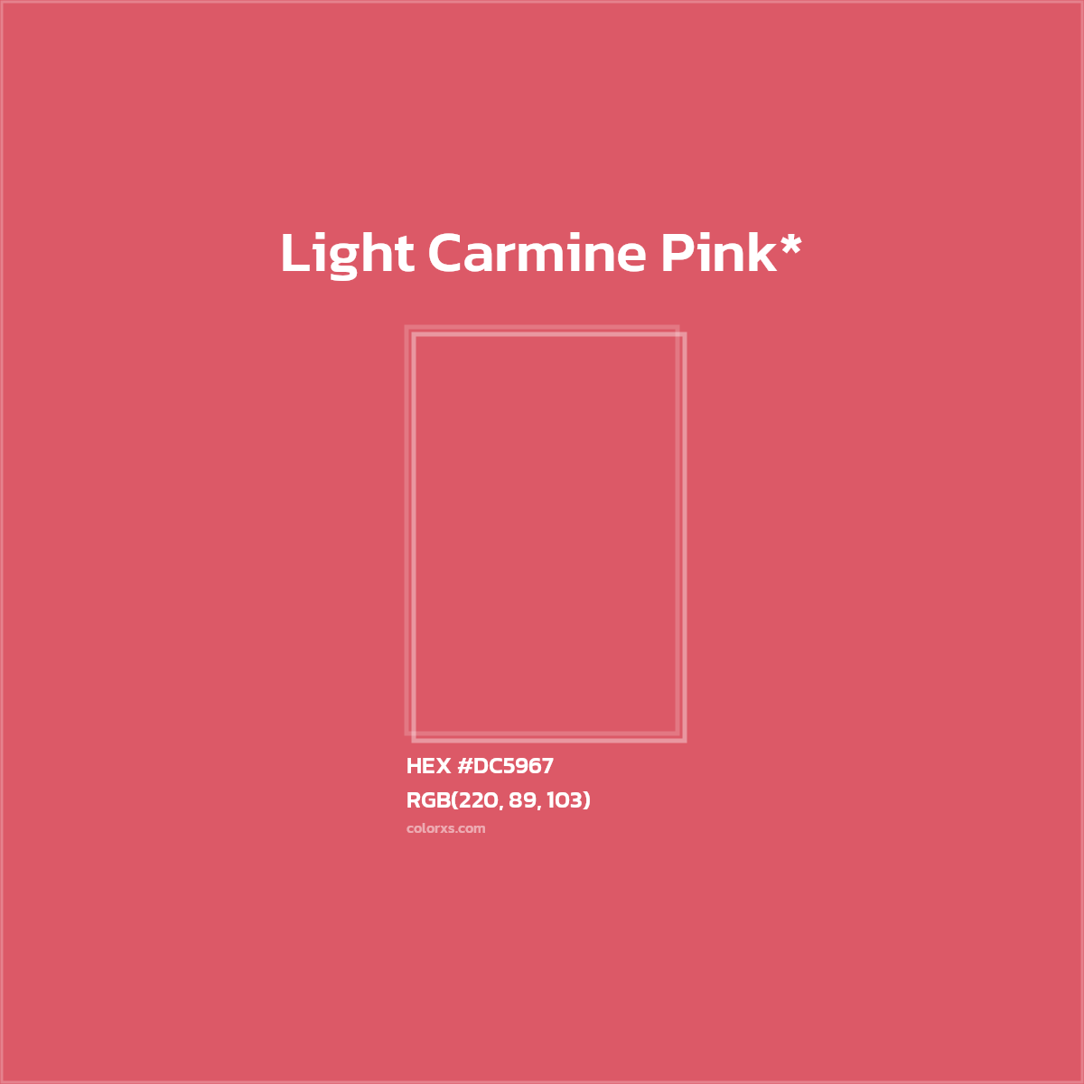 HEX #DC5967 Color Name, Color Code, Palettes, Similar Paints, Images