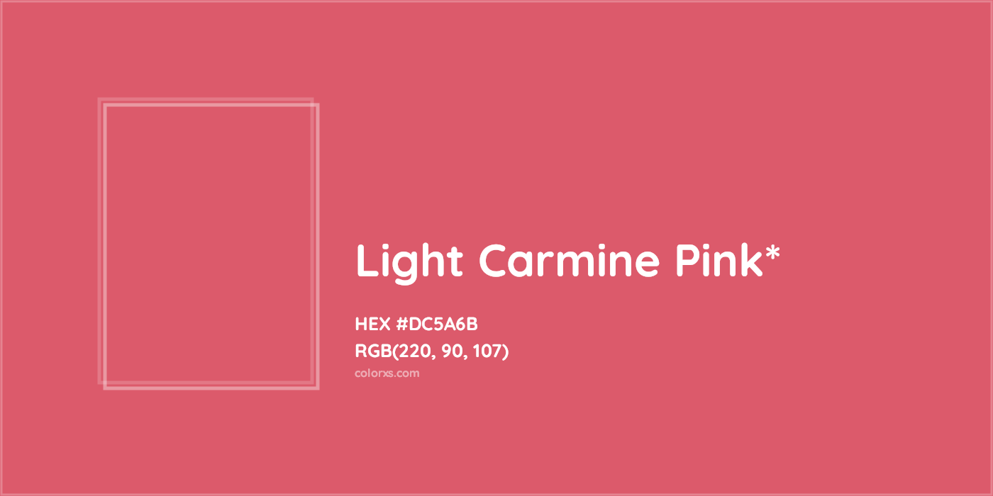 HEX #DC5A6B Color Name, Color Code, Palettes, Similar Paints, Images