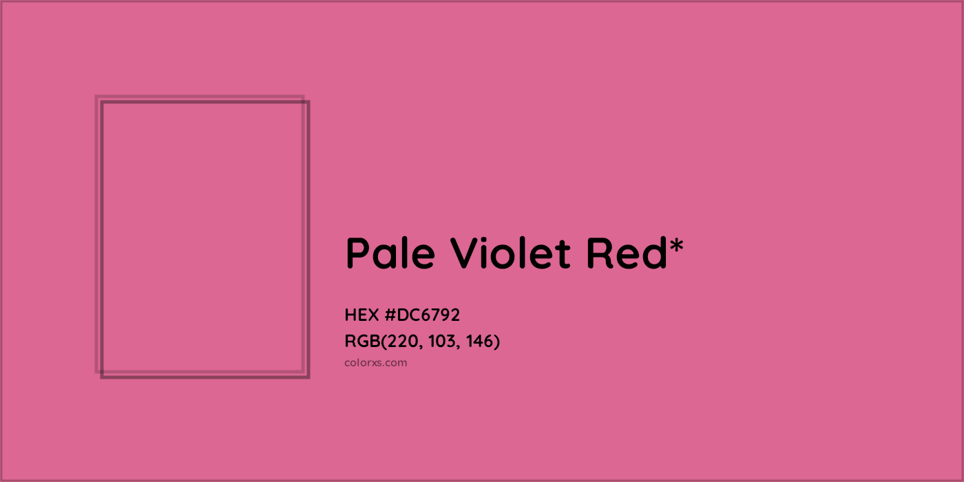 HEX #DC6792 Color Name, Color Code, Palettes, Similar Paints, Images