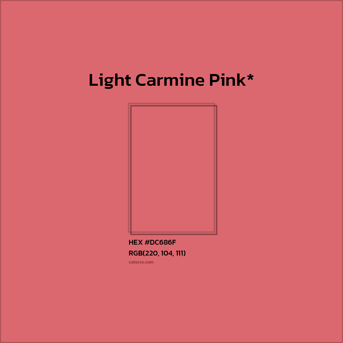 HEX #DC686F Color Name, Color Code, Palettes, Similar Paints, Images