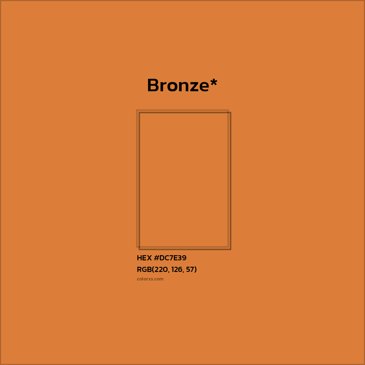 HEX #DC7E39 Color Name, Color Code, Palettes, Similar Paints, Images