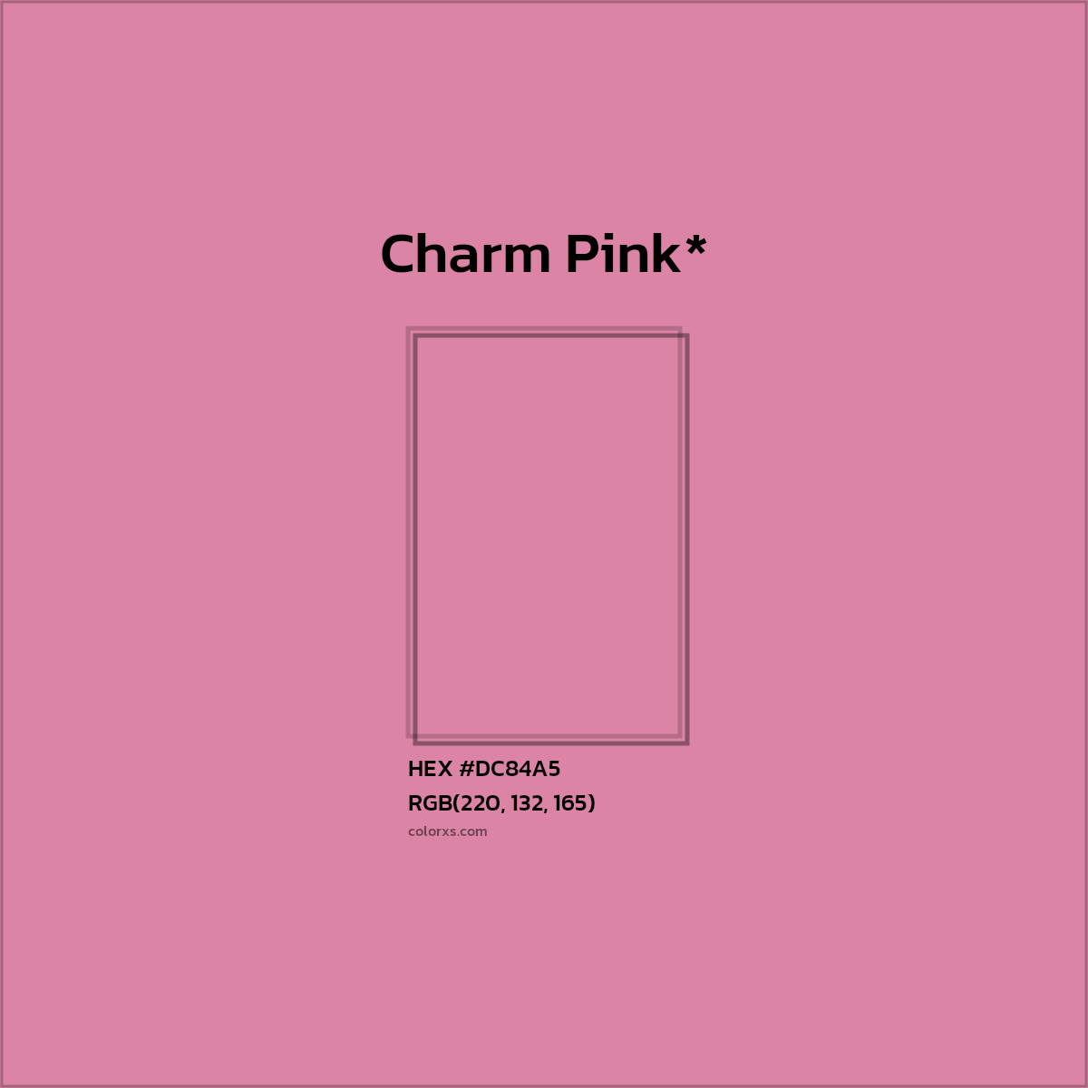 HEX #DC84A5 Color Name, Color Code, Palettes, Similar Paints, Images