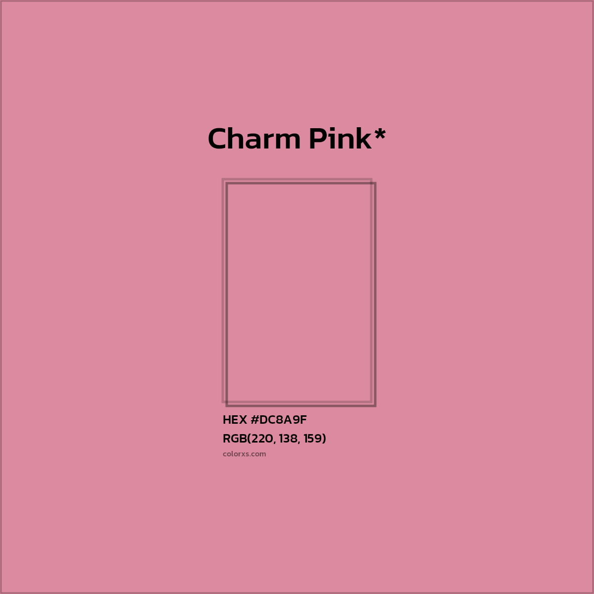 HEX #DC8A9F Color Name, Color Code, Palettes, Similar Paints, Images