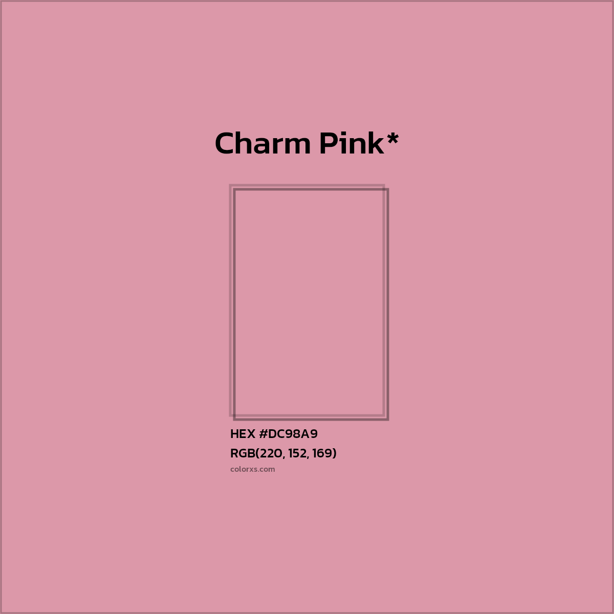 HEX #DC98A9 Color Name, Color Code, Palettes, Similar Paints, Images