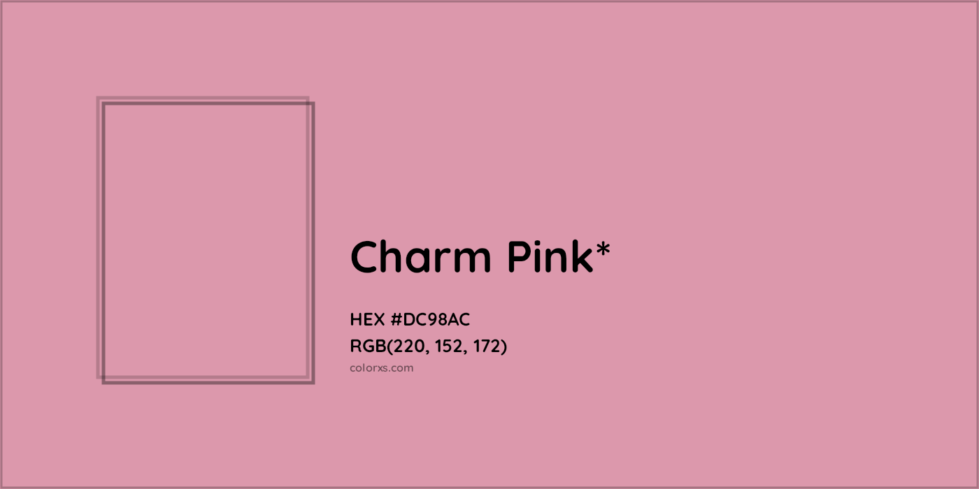HEX #DC98AC Color Name, Color Code, Palettes, Similar Paints, Images