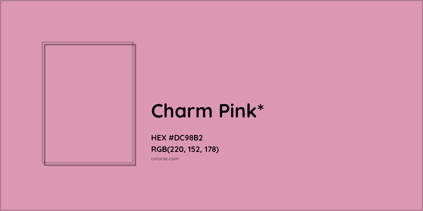 HEX #DC98B2 Color Name, Color Code, Palettes, Similar Paints, Images