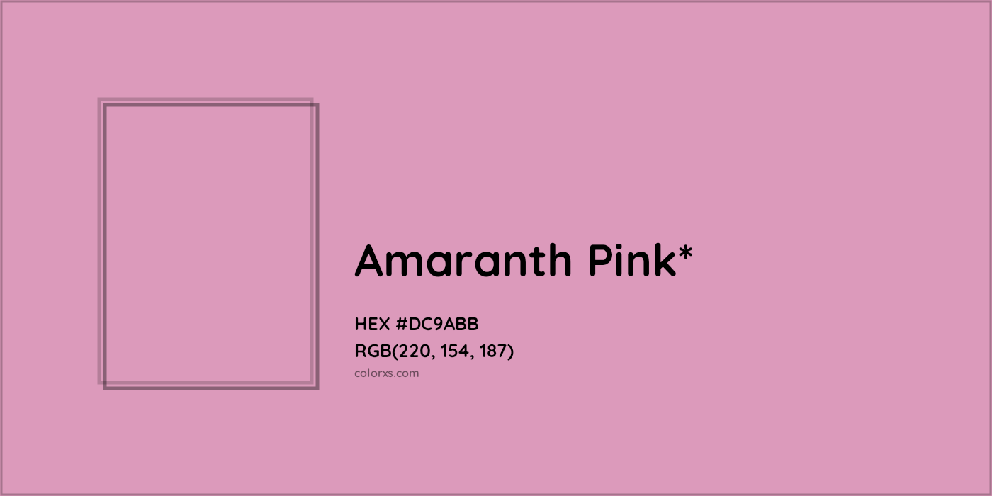 HEX #DC9ABB Color Name, Color Code, Palettes, Similar Paints, Images